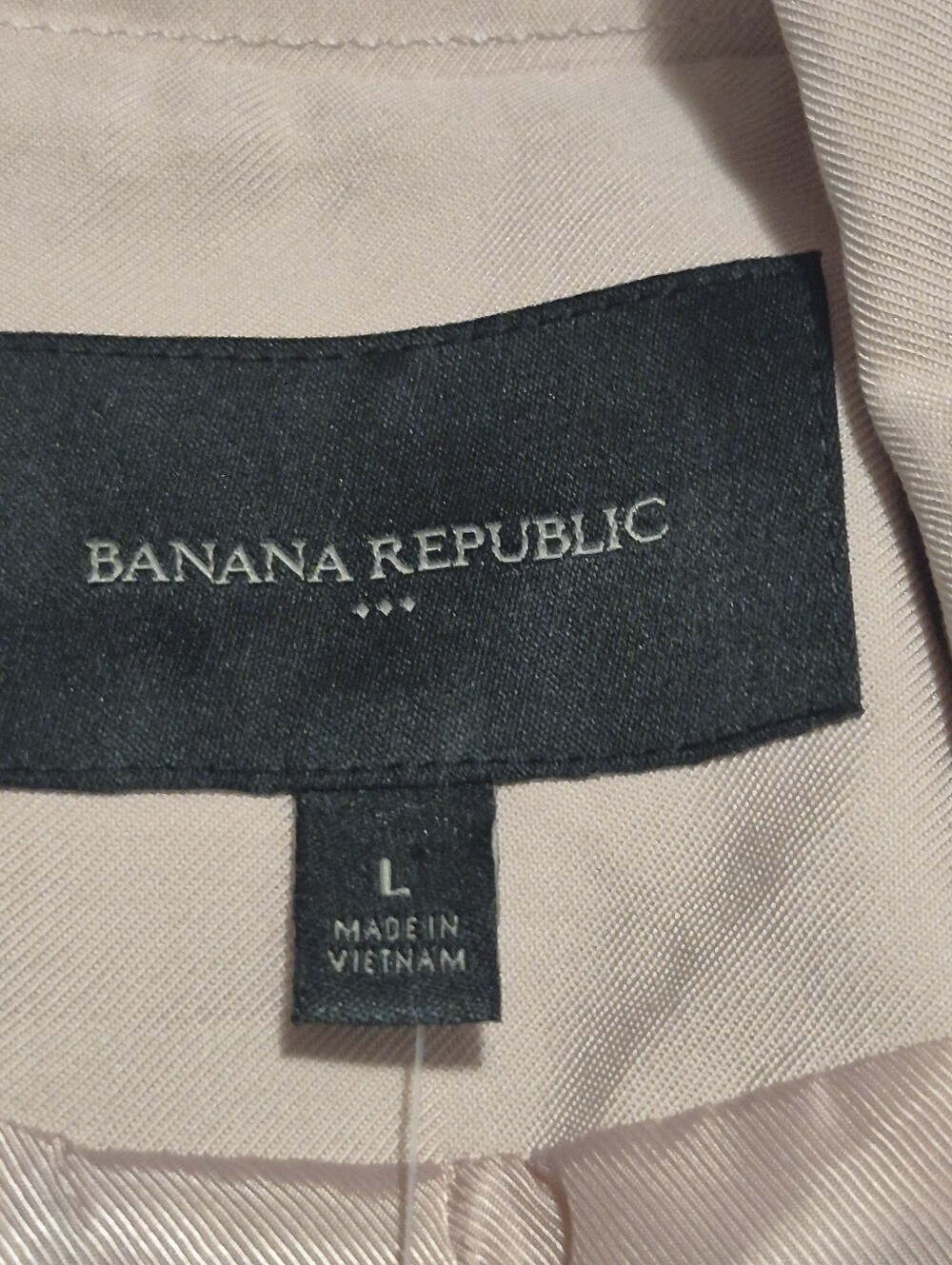 NWT Banana Republic Pale Pink Trench Coat..SIZE:L - Picture 11 of 14
